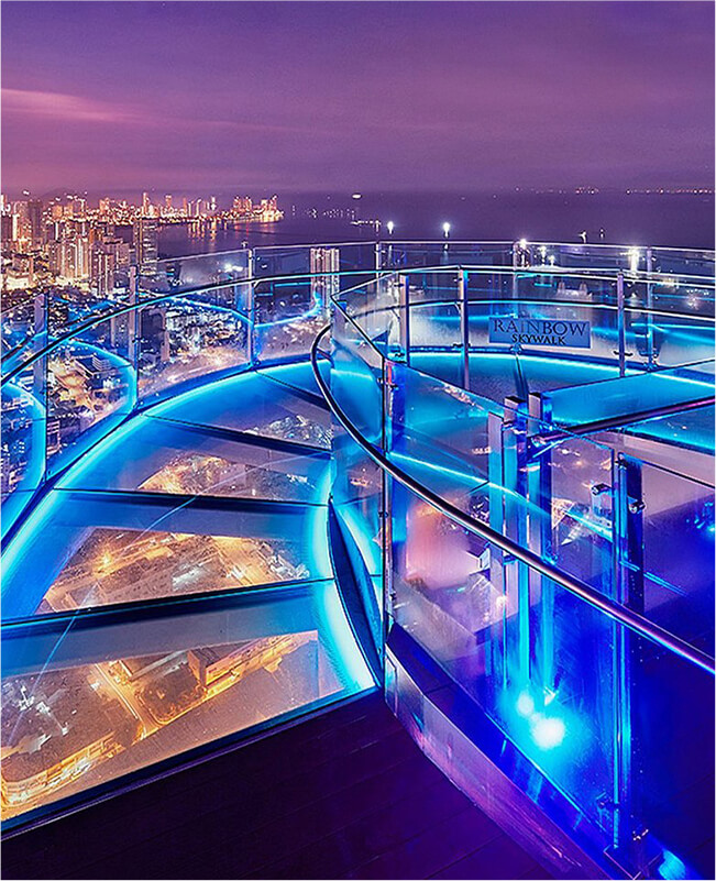 Rainbow Skywalk at Komtar